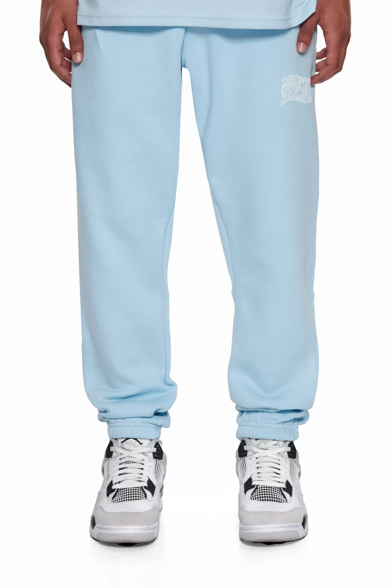 Dropsize HEAVY MIRRORED LOGO JOGGER BABY BLUE* Jogging