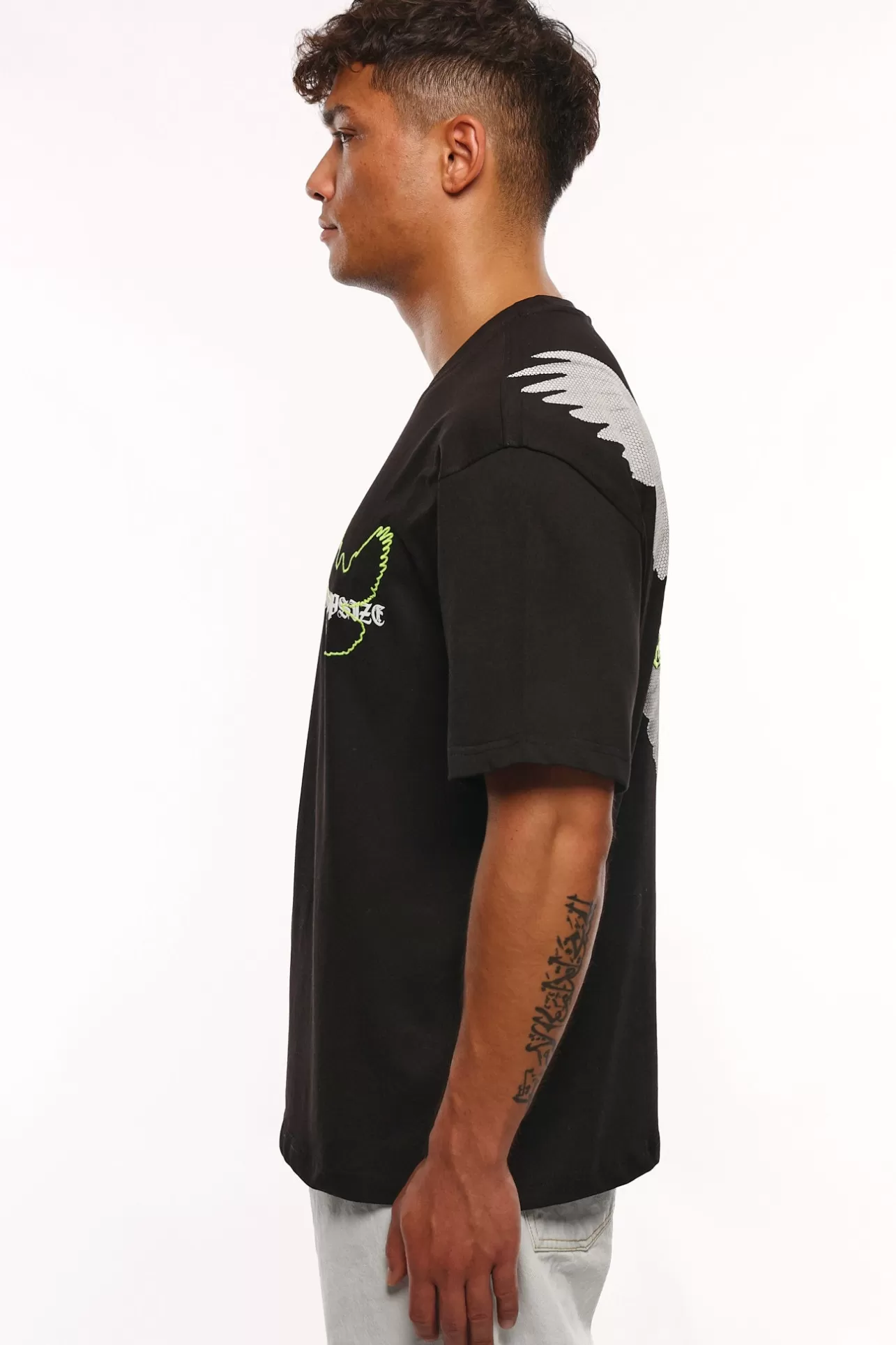 Dropsize HEAVY DOVE LOGO T-SHIRT BLACK* T Shirt