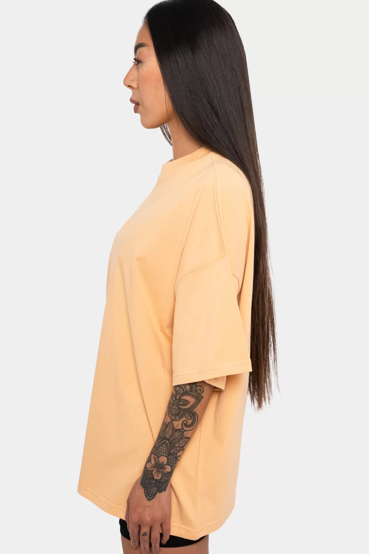 Dropsize HEAVY MIDDLE HD PRINT T-SHIRT WASHED PEACH*Women Women | T Shirt