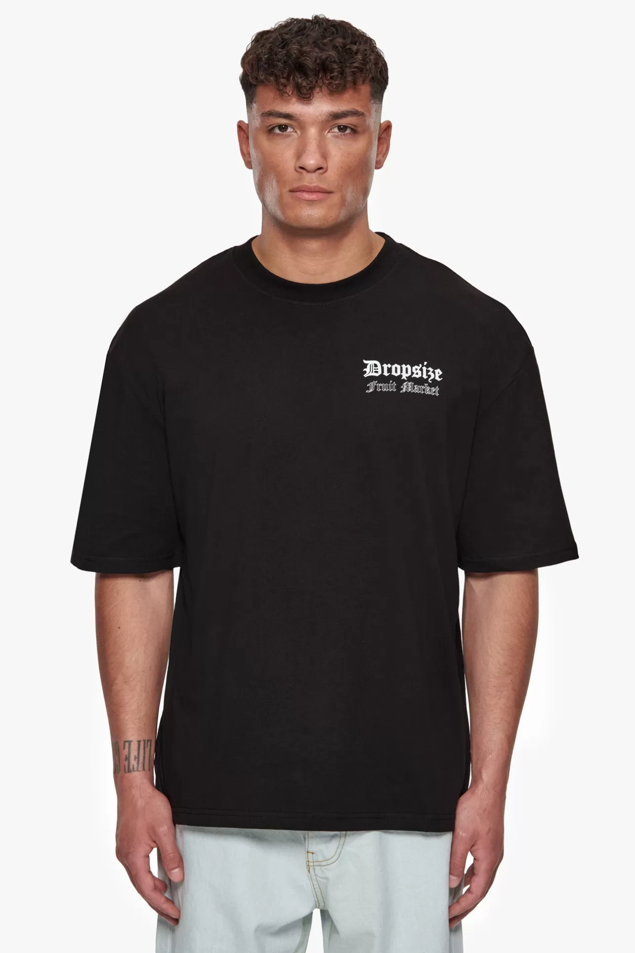 Dropsize HEAVY OVERSIZE FRUIT MARKET T-SHIRT BLACK* T Shirt