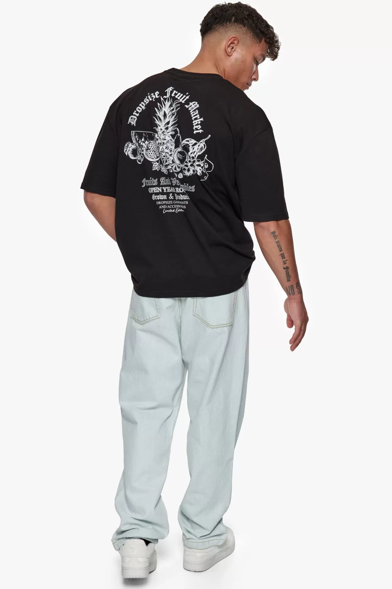 Dropsize HEAVY OVERSIZE FRUIT MARKET T-SHIRT BLACK* T Shirt