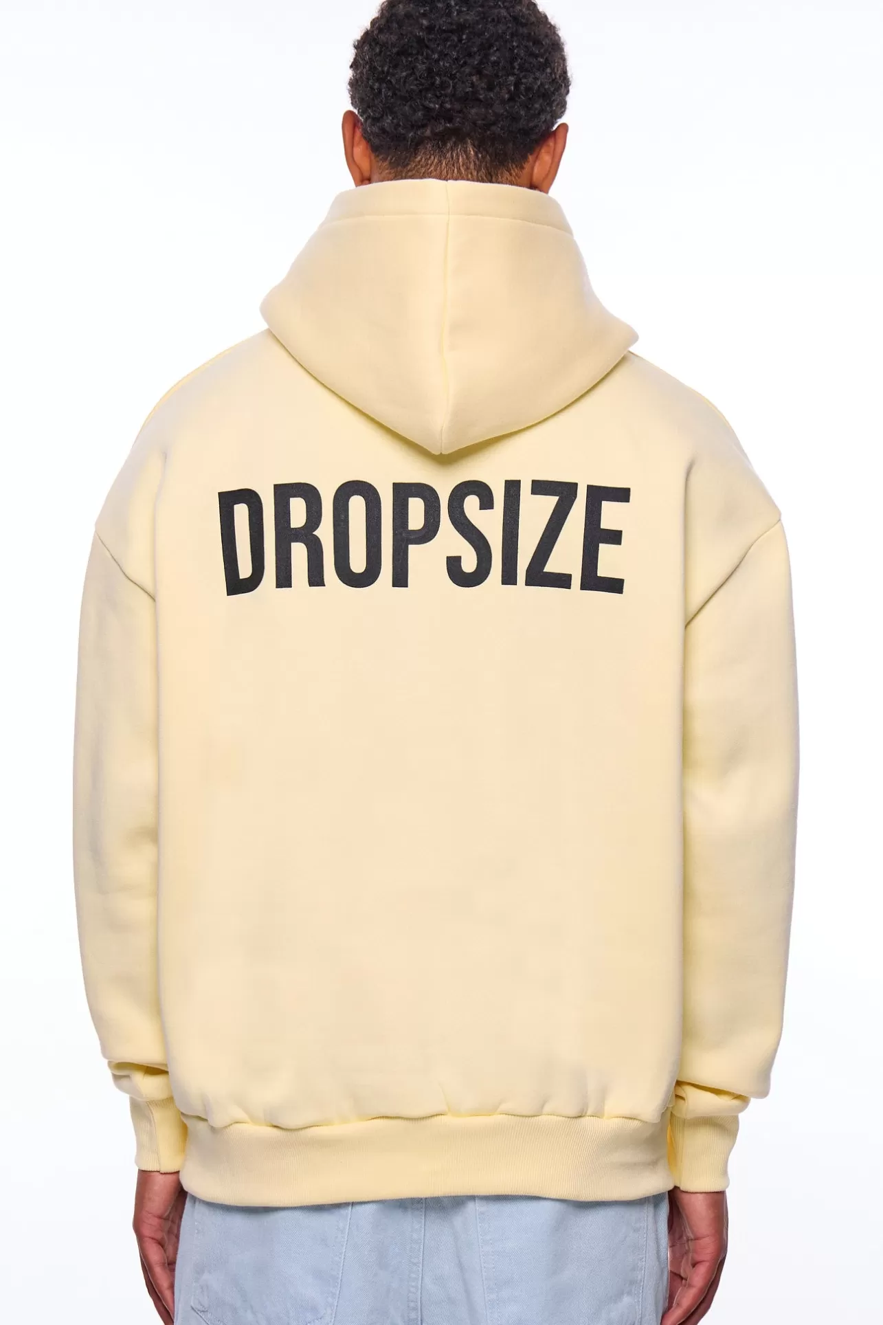 Dropsize HEAVY OVERSIZE HD PRINT HOODIE ALMOND OIL* Hoodie