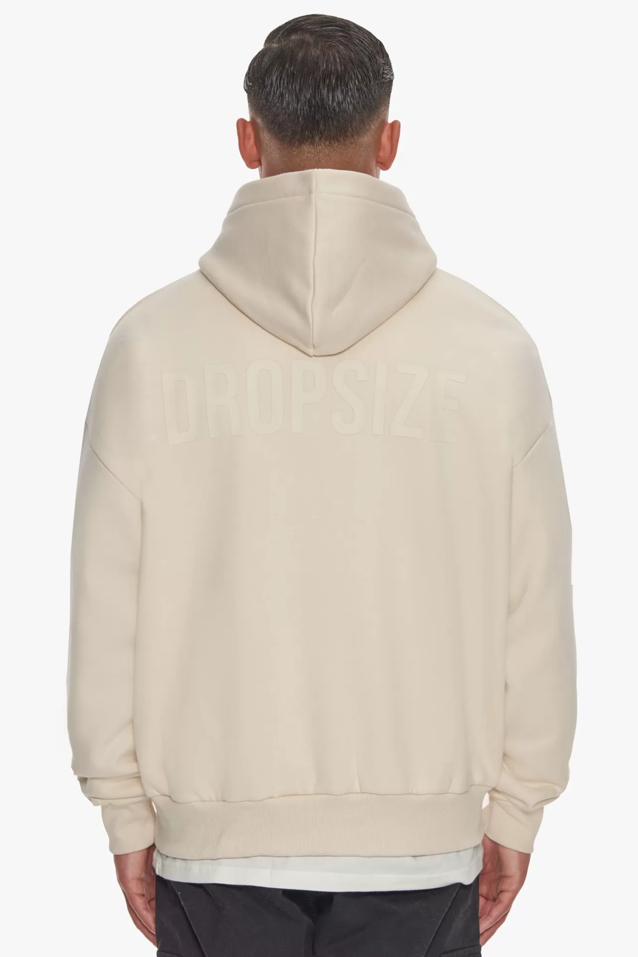 Dropsize HEAVY OVERSIZE HD PRINT HOODIE COCONUT MILK* Hoodie