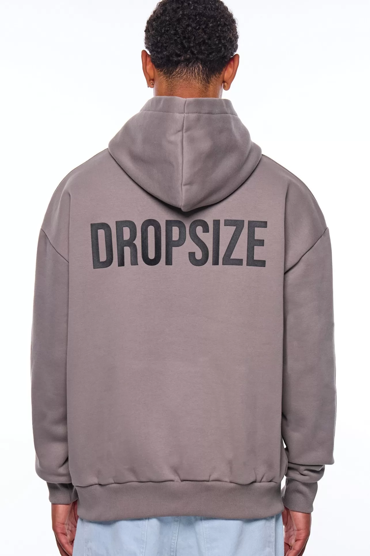 Dropsize HEAVY OVERSIZE HD PRINT HOODIE DRIFTWOOD* Hoodie