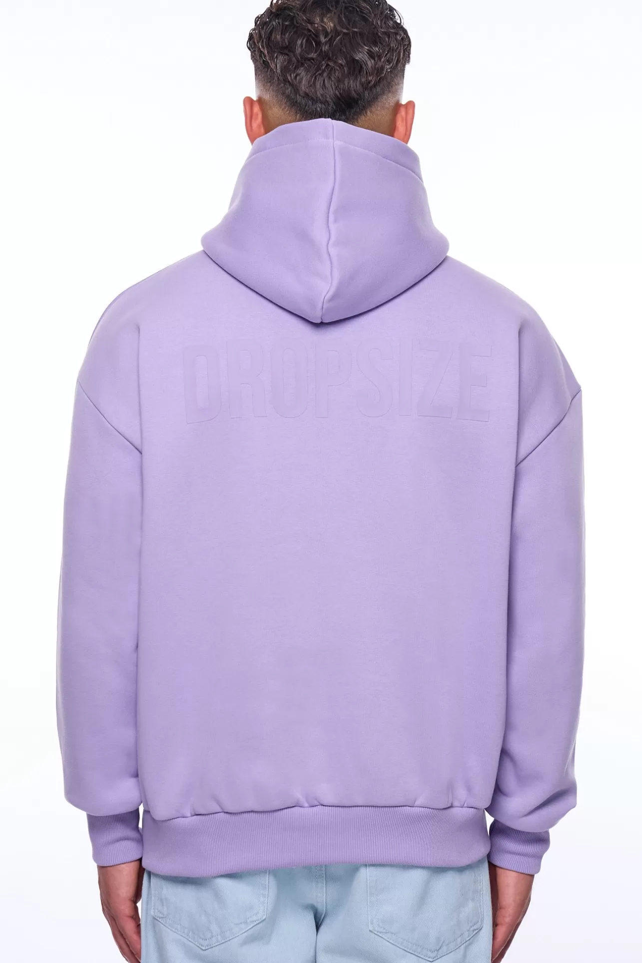 Dropsize HEAVY OVERSIZE HD PRINT HOODIE PURPLE ROSE* Hoodie