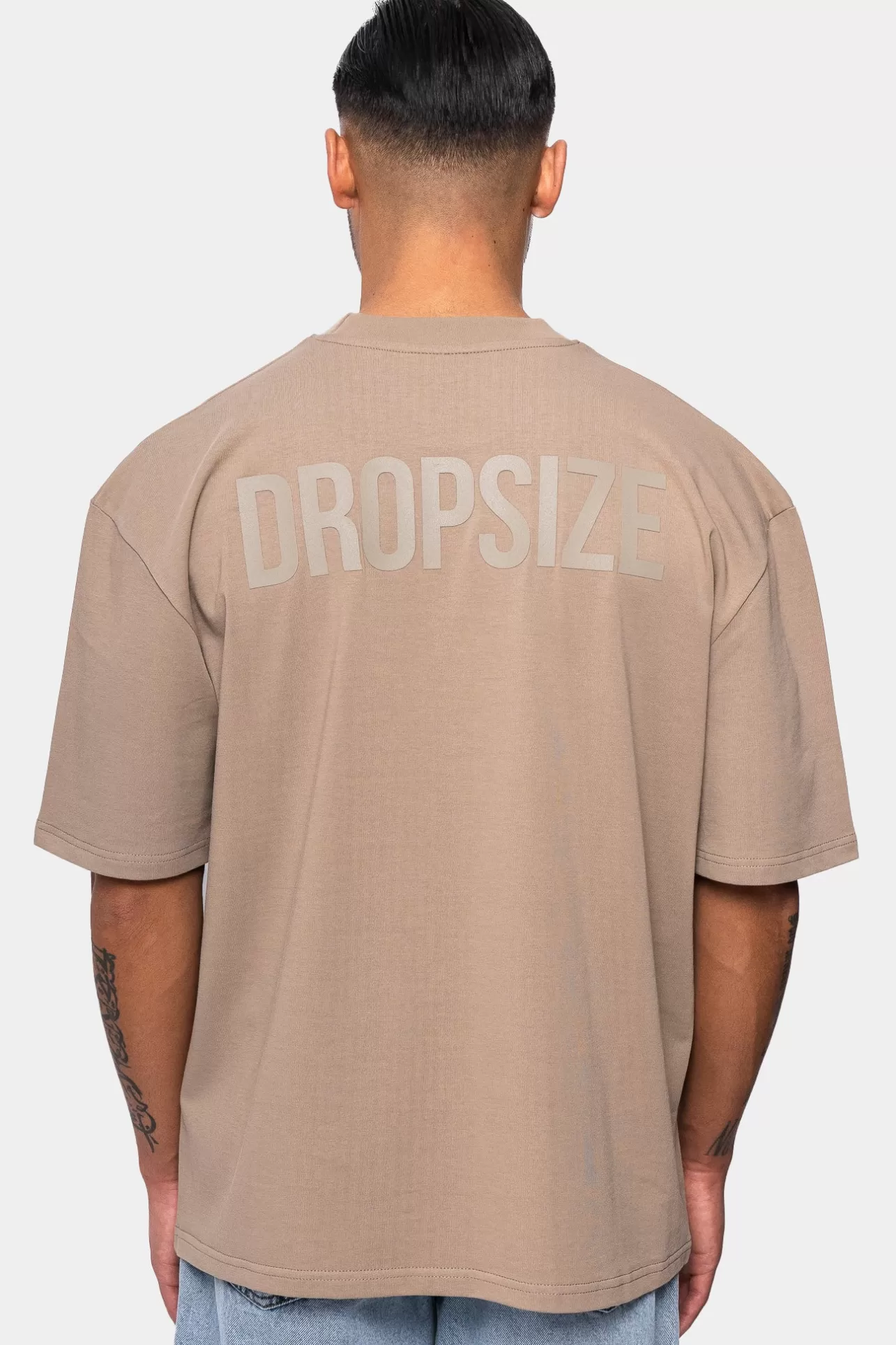Dropsize HEAVY OVERSIZE HD PRINT T-SHIRT WEATHERED TEAK* T Shirt