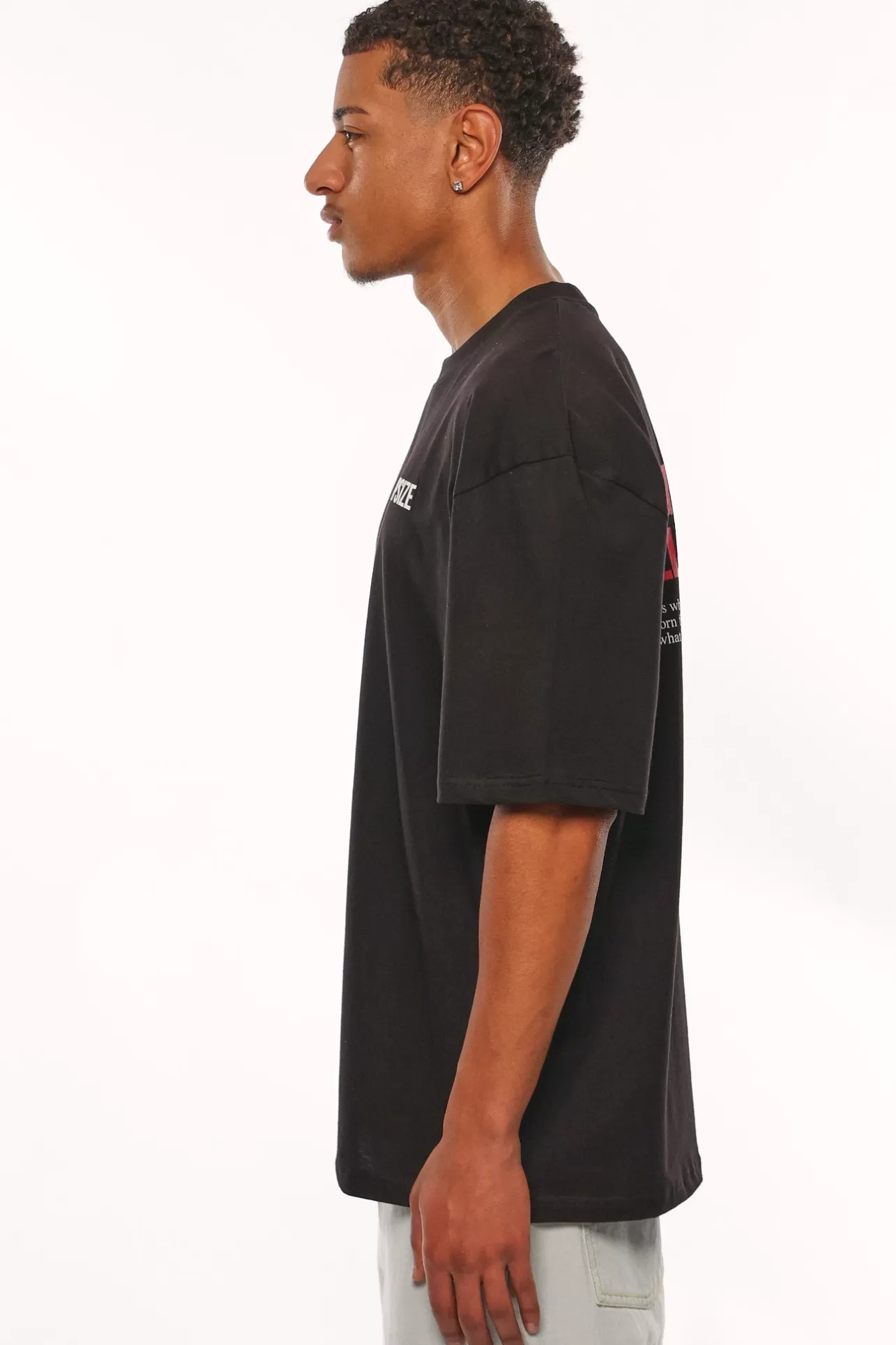 Dropsize HEAVY OVERSIZE HEAVEN CALLING T-SHIRT BLACK* T Shirt