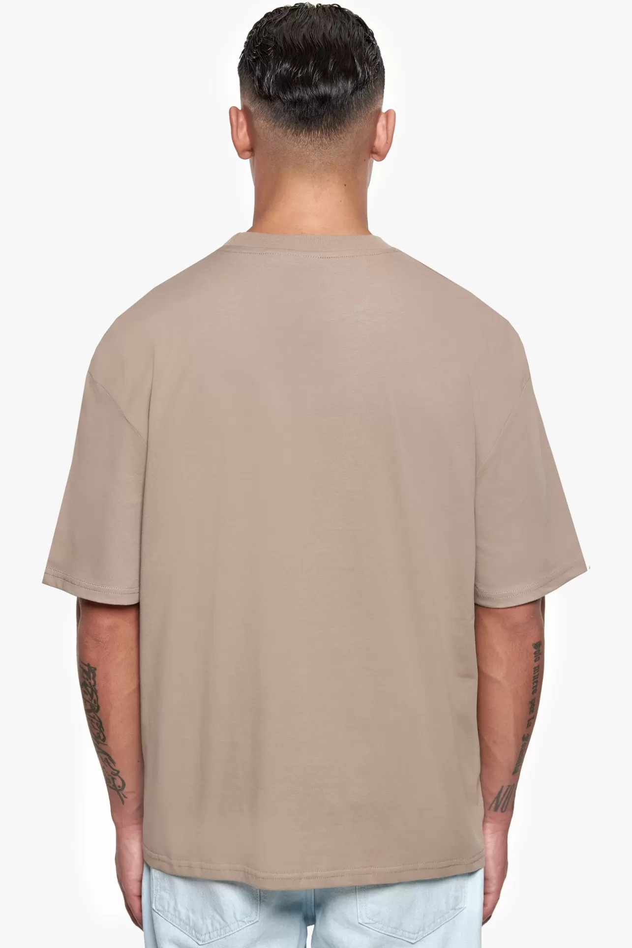 Dropsize HEAVY OVERSIZE LOGO PUFFER PRINT T-SHIRT WEATHERED TEAK* T Shirt