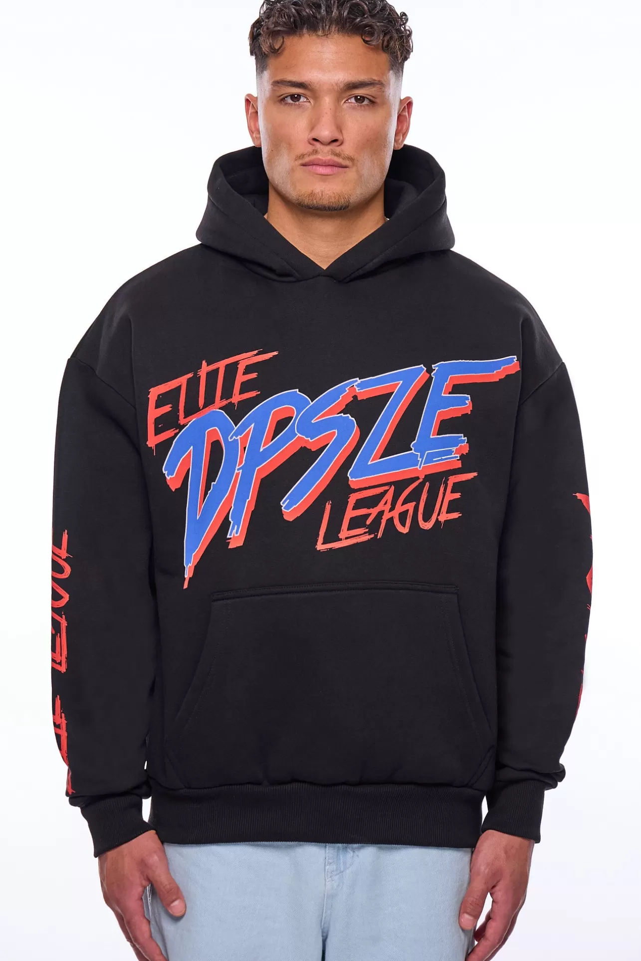 Dropsize HEAVY OVERSIZE LOUD ELITE HOODIE BLACK* Hoodie