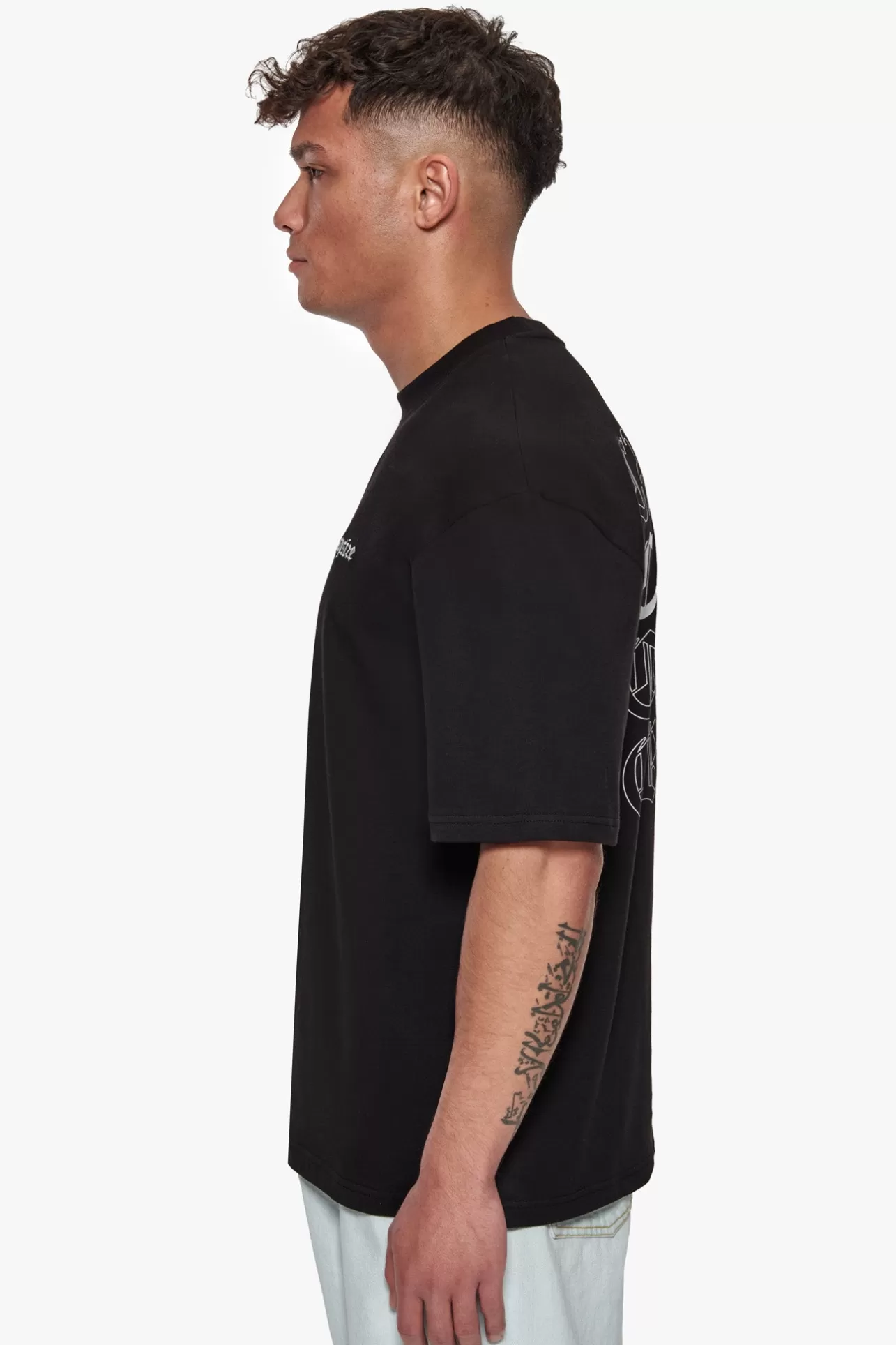 Dropsize HEAVY OVERSIZE QUAD CRIME T-SHIRT BLACK* T Shirt