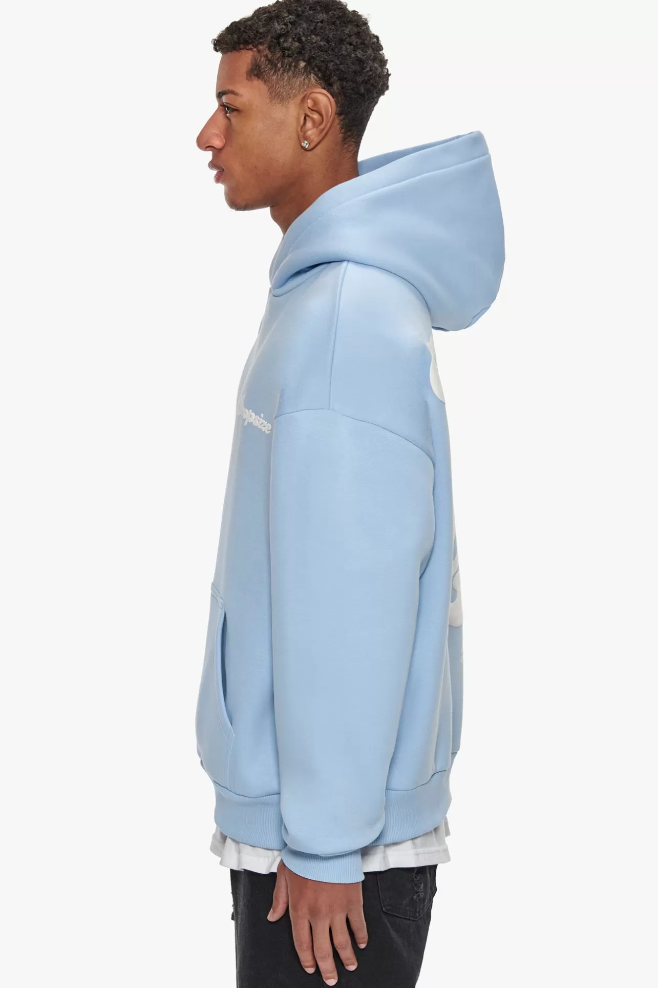 Dropsize HEAVY OVERSIZE SKY IS THE LIMIT HOODIE BABY BLUE* Hoodie