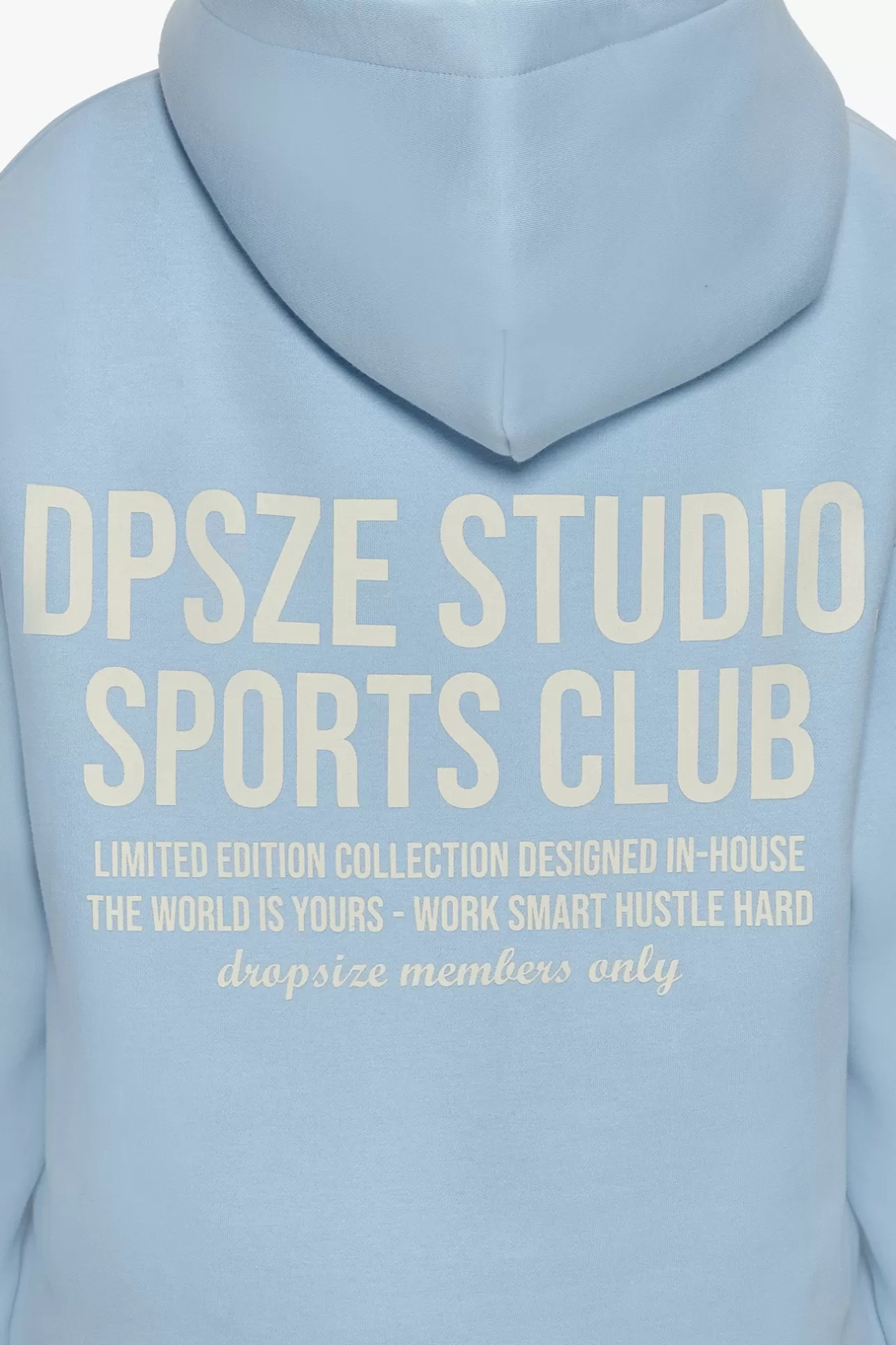 Dropsize HEAVY OVERSIZED LADIES SPORTSCLUB HOODIE BABY BLUE*Women Women