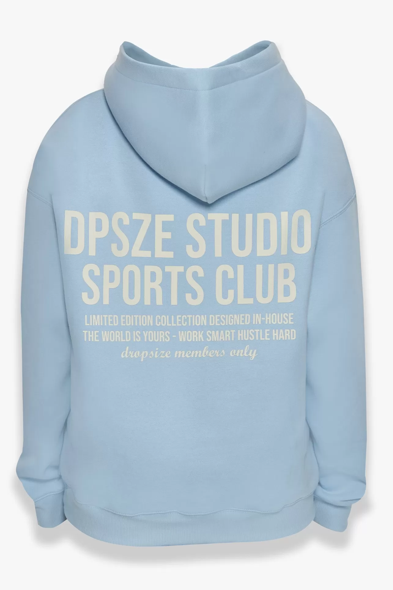 Dropsize HEAVY OVERSIZED LADIES SPORTSCLUB HOODIE BABY BLUE*Women Women
