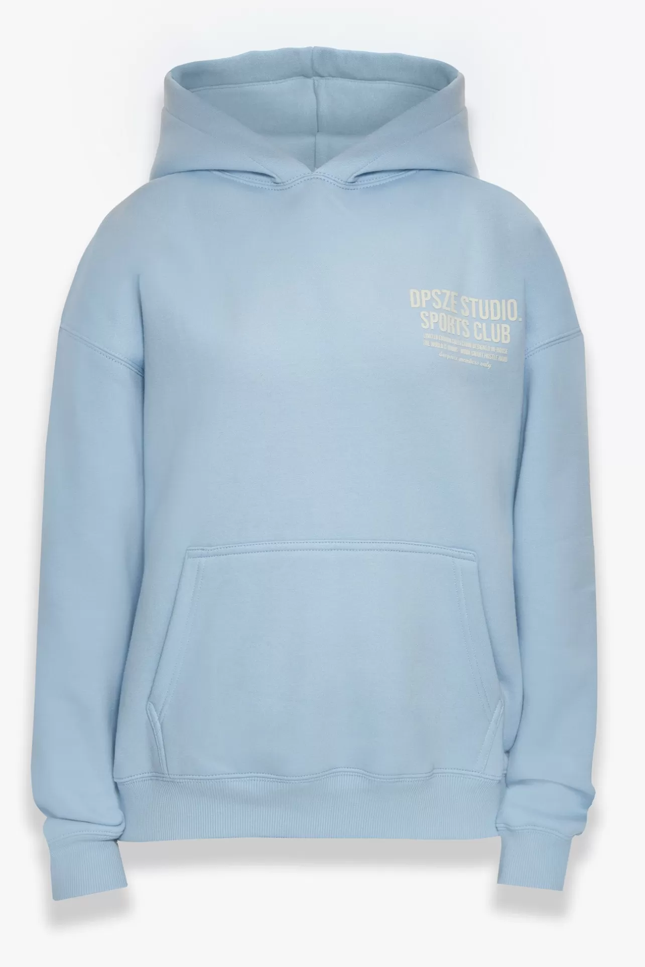 Dropsize HEAVY OVERSIZED LADIES SPORTSCLUB HOODIE BABY BLUE*Women Women
