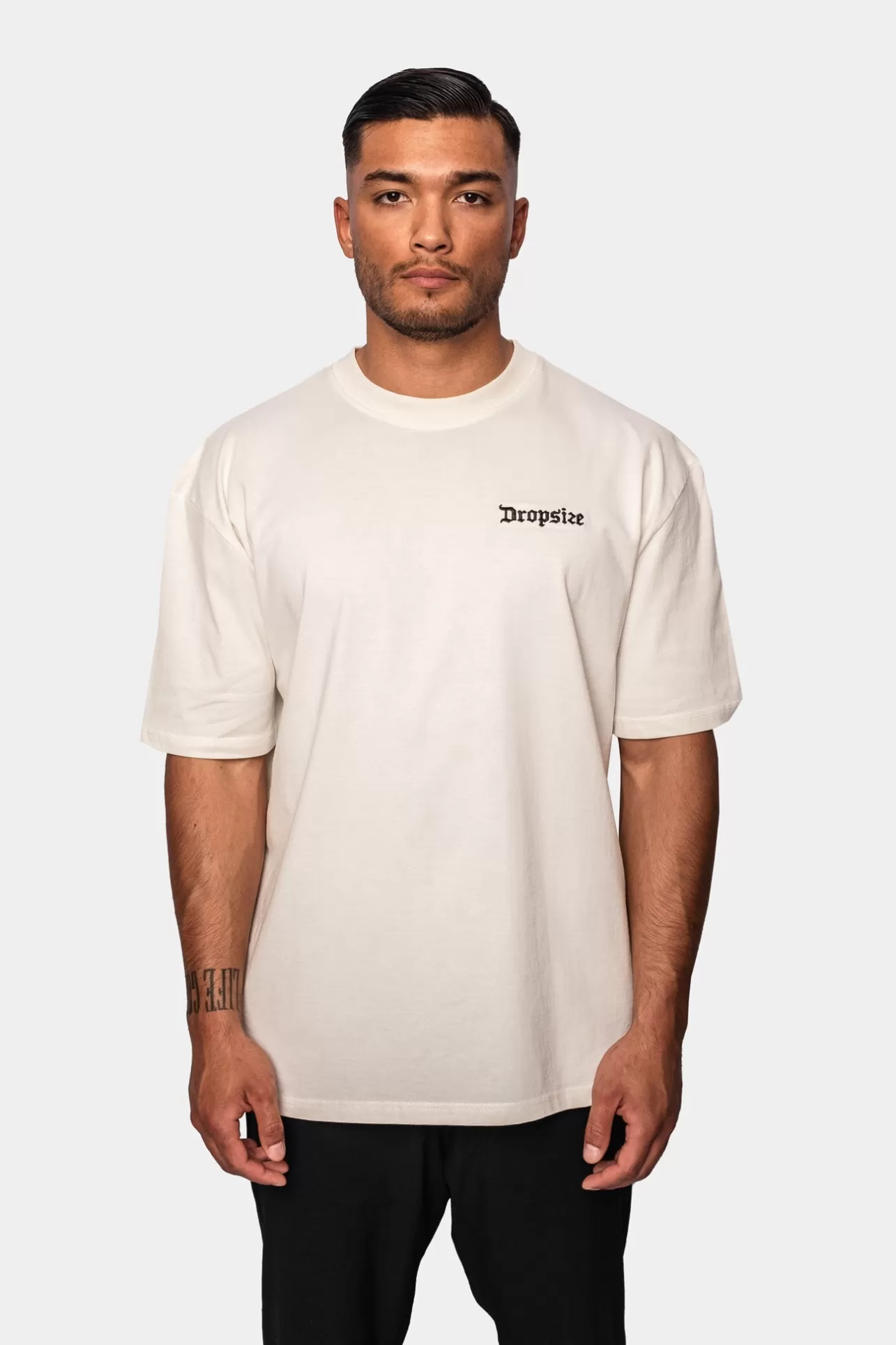 Dropsize HEAVY OVERSIZED LEGENDS NEVER DIE T-SHIRT CREAM WHITE* T Shirt