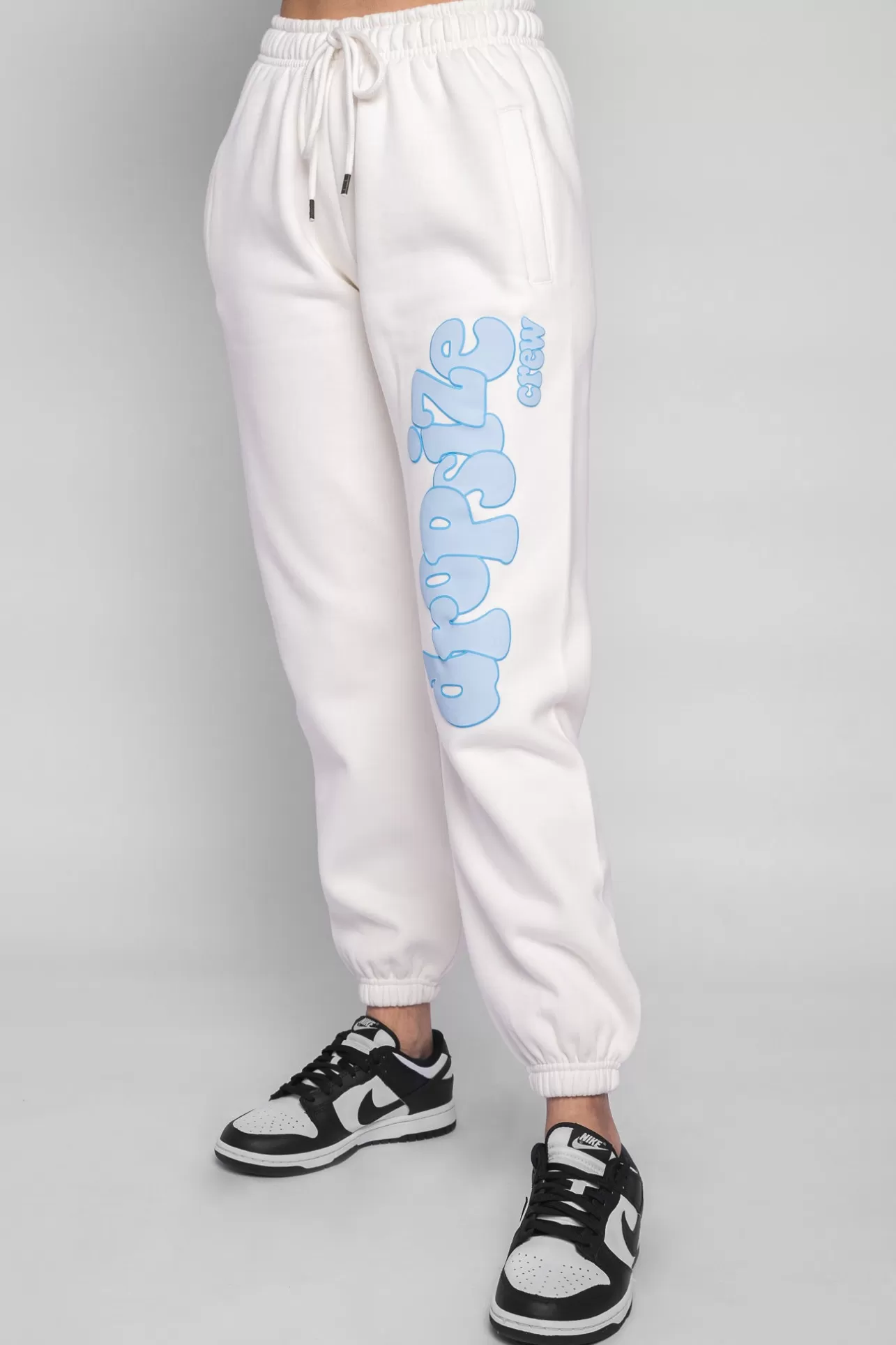 Dropsize PUFFER PRINT JOGGER BABY BLUE CREAM WHITE*Women Women