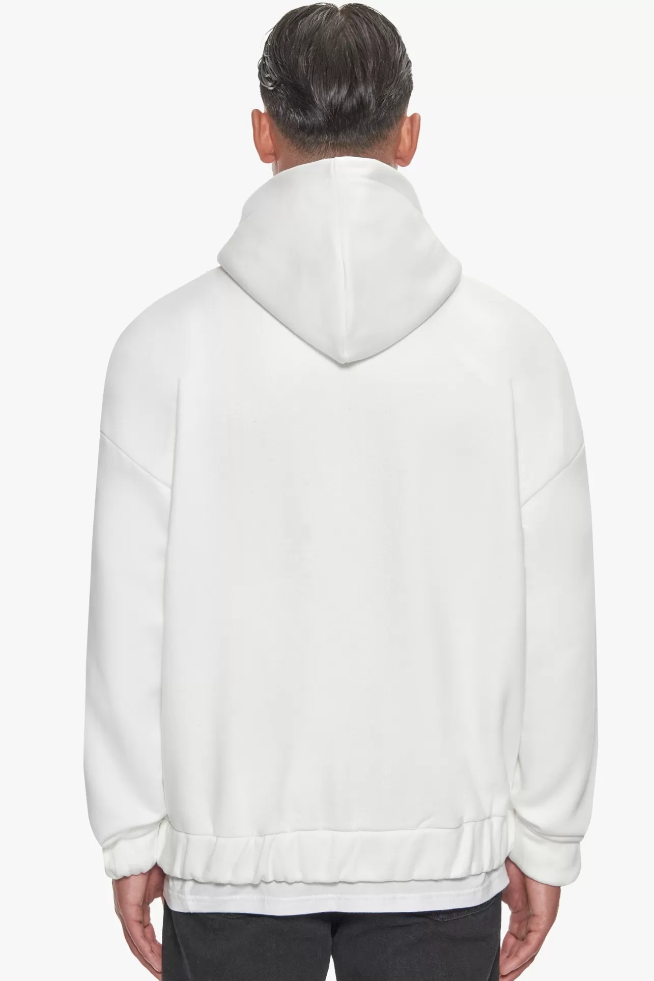 Dropsize SUPER HEAVY OVERSIZE BLANK ZIP HOODIE CREAM WHITE* Zips